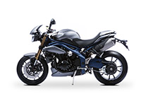 Triumph Speed Triple - matt graphite/blue stripes