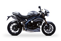 Triumph Speed Triple - matt graphite/blue stripes