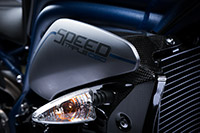 Triumph Speed Triple - matt graphite/blue stripes