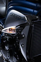 Triumph Speed Triple - matt graphite/blue stripes