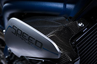 Triumph Speed Triple - matt graphite/blue stripes